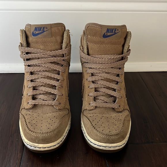 Nike Shoes - Tan Nike Dunk Sky Hi